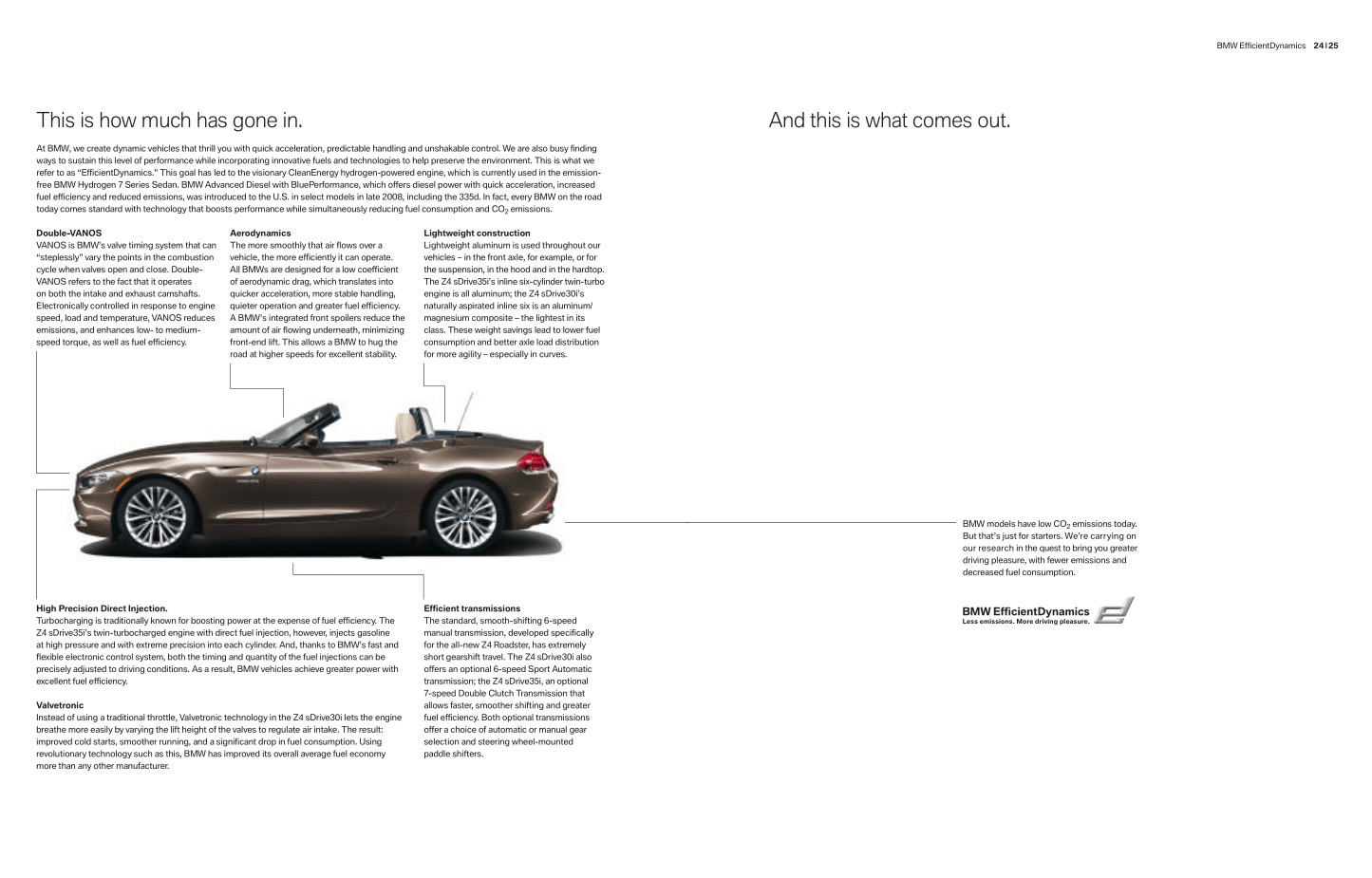 2009 BMW Z4 Brochure Page 30